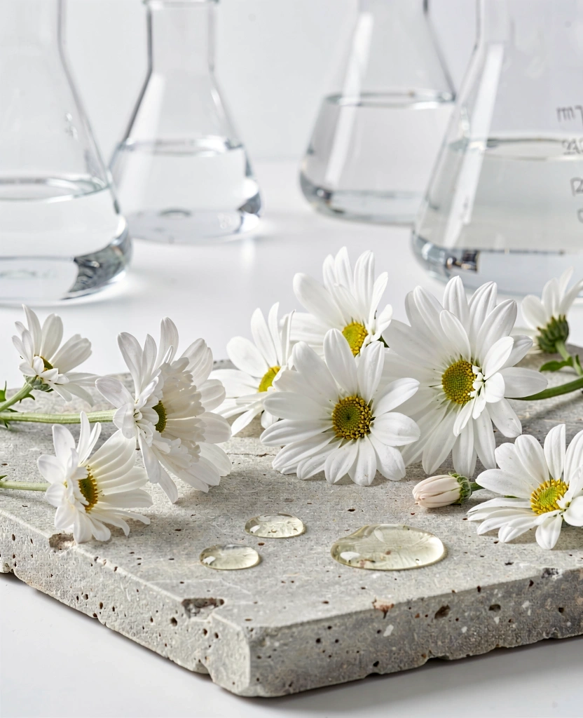 Rena ingredienser och serumdroppar