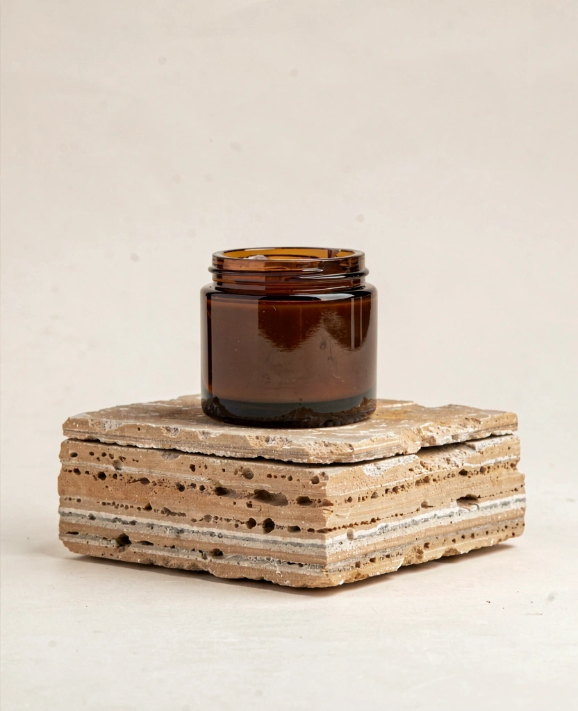 Naturlig ansiktskräm på sandsten